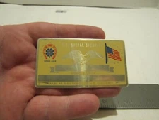 VTG NOS PERMA GRAPHICS GOOD LUCK SOCIAL SECURITY/ID CARD BLANK Q113