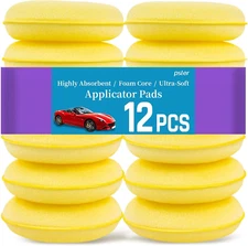 PSLER Foam Applicator Pads - Foam Car Wax Applicator Pad Detailing round 4 Inch 