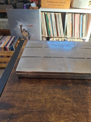 Large Vintage Art Deco Chrome Metal Cigarette/Cigar Holder Case 9" X 6" X 0.8" - Picture 5 of 10