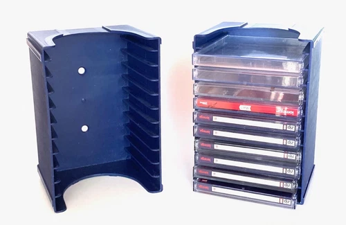 2X Inland ZIP DRIVE modular disk storage racks, holds 20 disc (+10 empty cases)