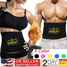 Hot Men's Neoprene Sauna Shapewear Sweat Belt Waist Cincher Trainer Body Shaper