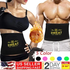 Hot Men's Neoprene Sauna Shapewear Sweat Belt Waist Cincher Trainer Body Shaper