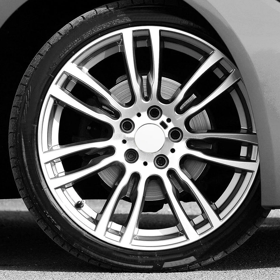 4x 56mm Wheel Center Caps Hub Tyre Rim Hub ABS Chrome Caps Cover Car Accessories Foto 4 de 4