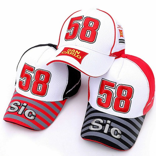 Gorra de béisbol para motocicleta MOTO GP 58 Marco Simoncelli de carreras deportes al aire libre | eBay
