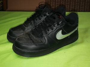 Nike Air Force 1 Negro Hombre Zapatillas Talla EU 44 | UK 10 | EE. UU. 10.5  | eBay