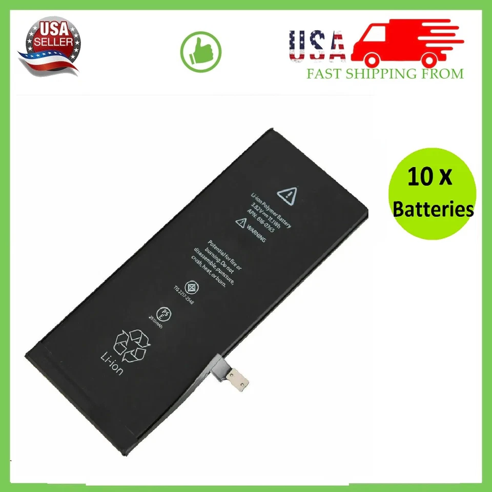 Premium Quality Replacement Battery For iPhone 5 6S 7 8 11 12 13 XR XS LOT (10x) - Image 3 of 4
