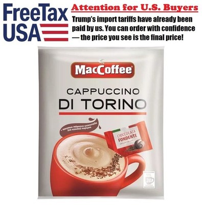 8 pcs Coffee drink 3in1 MacCoffee Cappuccino Di Torino with dark chocolate