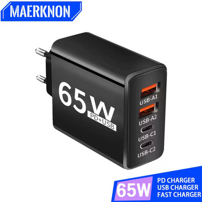 USB Ladegerät QC 3.0 Typ C PD Schnellladung 65W iPhone 16 15 14 Pro Max Samsung