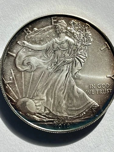 2018 $1 American Silver Eagle 1 oz .999 Fine Silver BU Uncirculated Coin