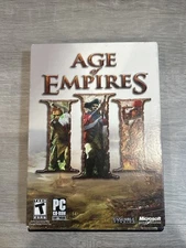 Age of Empires III PC Game Complete Microsoft Ensemble Studios 3 Discs Tested T