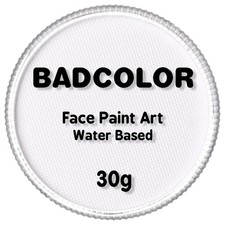 Clown White Face Body Paint 30Gm , Water Activated Face Painting Kit for Kids 