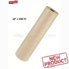 Brown Kraft Paper 48" x 1200 Feet 30 lb Basis Weight Roll Packaging Shipping NEW