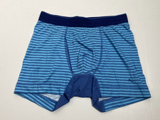 Tommy Bahama Cool Panel Stretch Microfiber Boxer Brief - Small - Blue Striped
