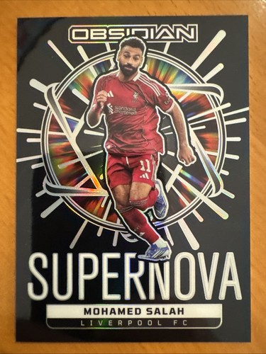 2025-26 Panini Obsidian Soccer MOHAMED SALAH Supernova /169 Prizm Liverpool