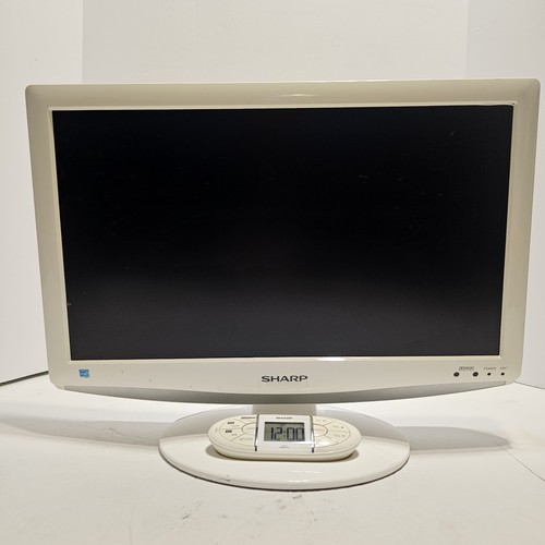 Sharp Lc-19Sk24U-W White Lcd /Hdtv Flat Panel Retro Gaming Tv With Remote
