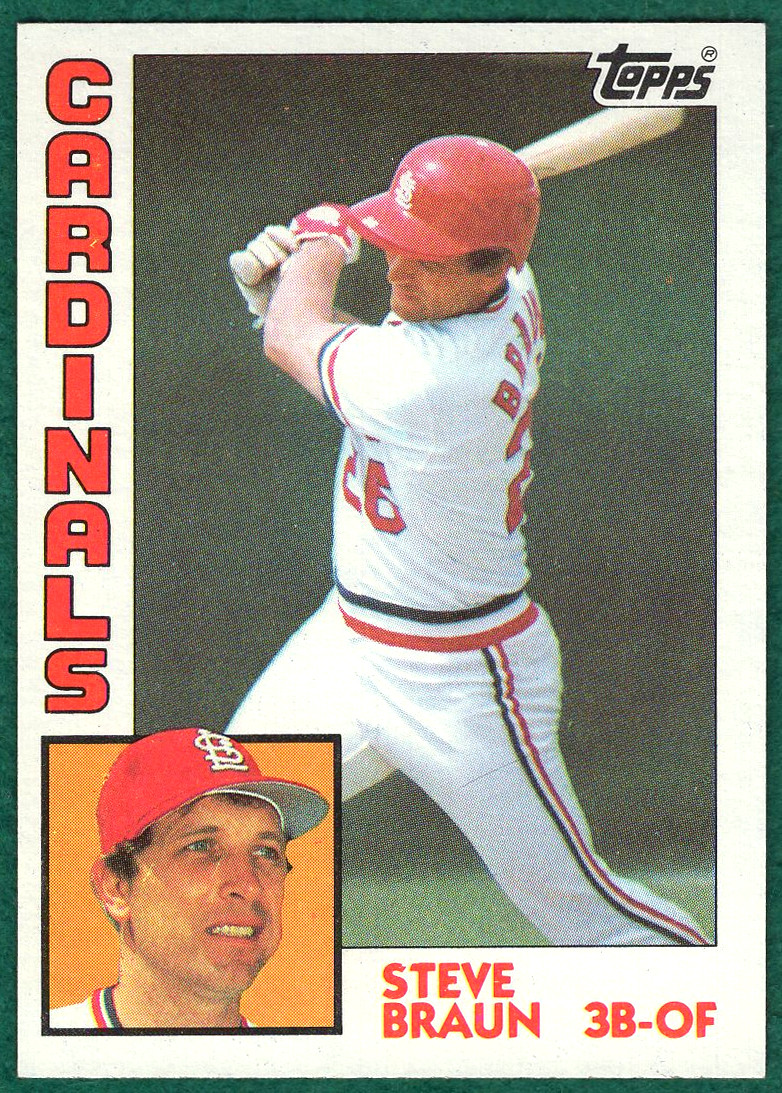 Steve Braun - 1984 Topps #227 - St. Louis Cardinals Baseball Card