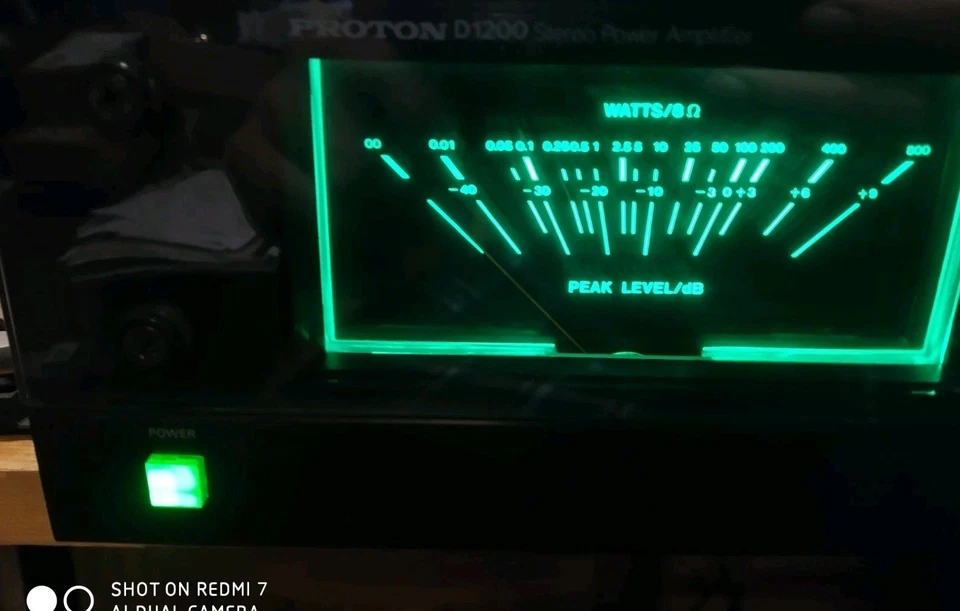 Proton D 1200 Endstufe und Proton 1100 Vorverstärker Voll funktionsfähig LED VU - Bild 3 von 4