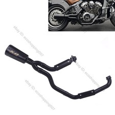 Tubo silenciador sistema escape completo negro para Indian Scout Bobber 2015-24 Rogue