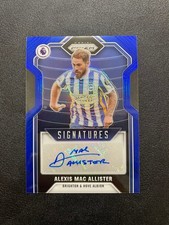 2021-22 Panini Prizm Alexis Mac Allister Autograph Soccer Card - Blue