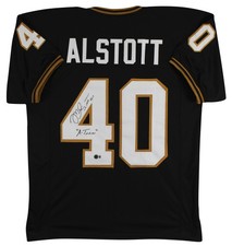 Purdue Mike Alstott "A-Train" Signed Black Pro Style Jersey BAS Witnessed