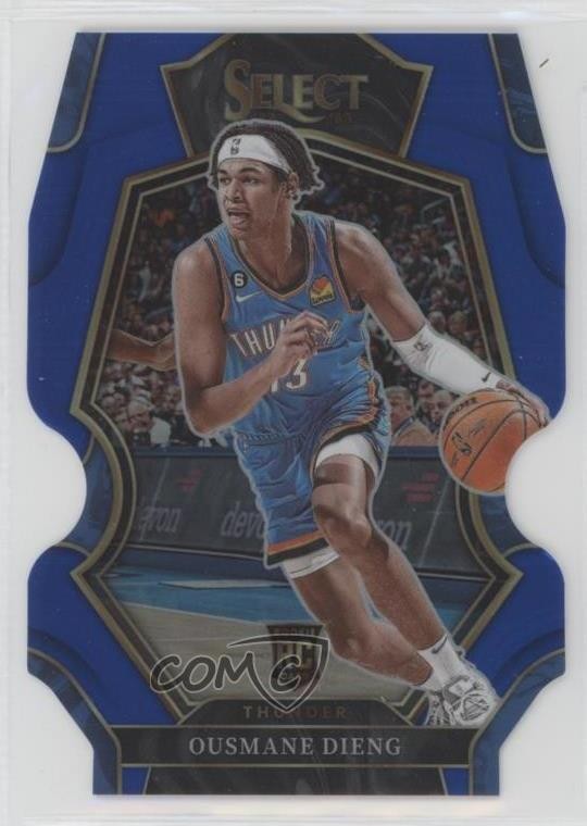 2022 Panini Select Premier Level Blue Prizm Die-Cut /249 Ousmane Dieng #190 0xh3