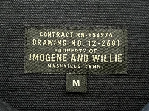 Imogene + Willie Chore Jacket Men's Size M Blue Cotton Workwear Button Jacket image 8