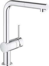 GROHE Minta Einhand-Spültischarmatur, Ausladung 223mm, L-Auslauf, schwenkbar,