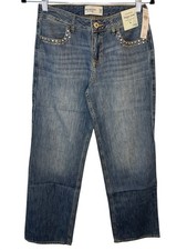 Abercrombie Kids Low Rise Baggy Blue Jeans Size 15/16 Long Denim MSRP 60 NWT