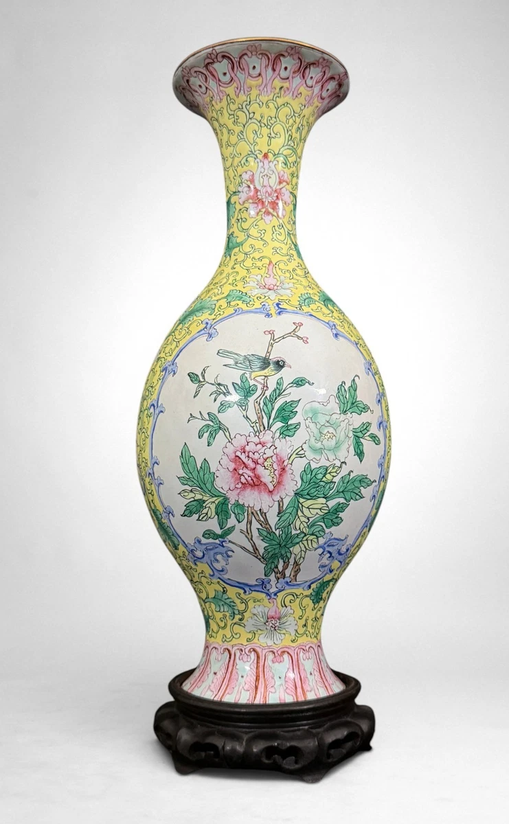 黄色古董原版1900-1940 中国古董花瓶| eBay
