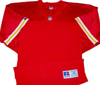 VTG AUTHENTIC 90's KANSAS CITY CHIEFS NFL RUSSELL BLANK FOOTBALL JERSEY 40