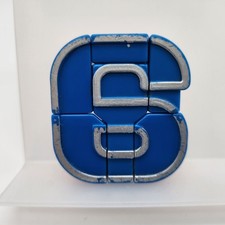 Alpha Bots Number 6 Blue Orange Silver Transforming Robot Alphabet Transformers