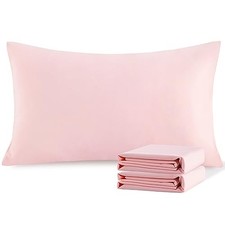 King Pillowcase Set - 2 Pack Brushed Microfiber King 20" x 36" Blush Pink