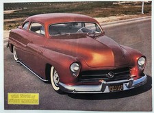 1950 Mercury Custom Chopped Lowered Mcm Original Print Ad 50s