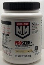 Muscle Milk Pro Series Protein Powder Intense Vanilla 50g Protein 2lbs Exp 10/26