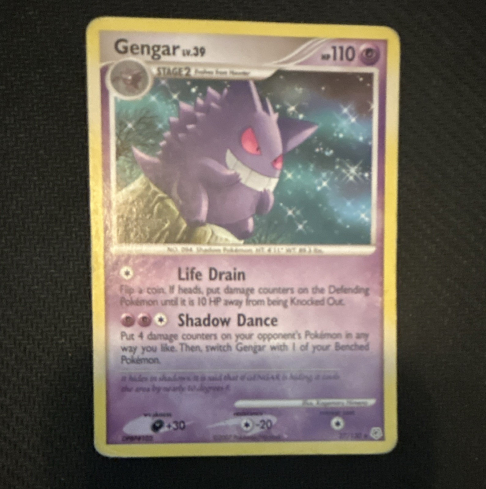 Pokémon Gengar Diamond & Pearl Rare 27/130