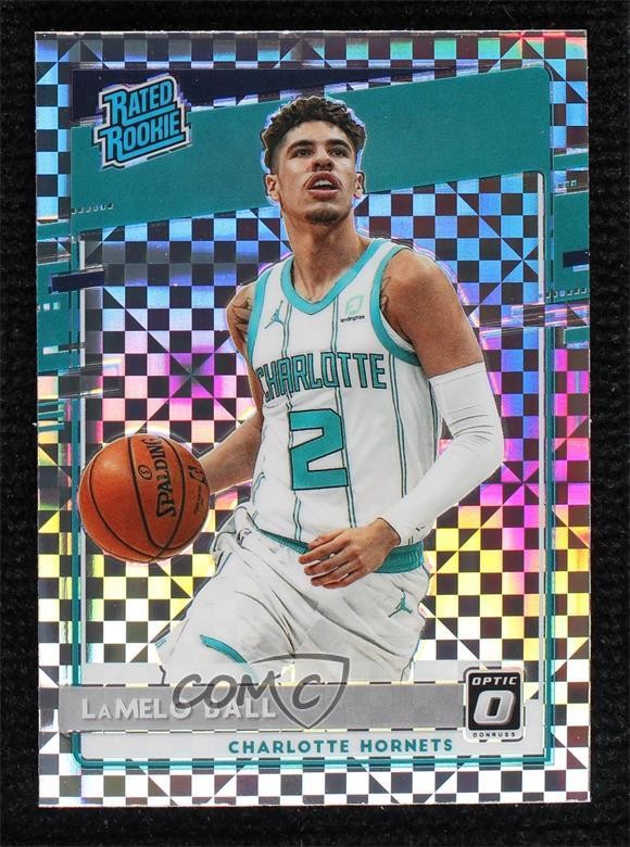 2020-21 Panini Donruss Optic Rated Rookie Checkerboard Prizm Lamelo Ball #153