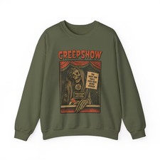 Vintage Horror Movie Sweatshirt Spooky Retro Halloween Goth
