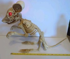 Large Light UP  SOUNDS Rat Skeleton HALLOWEEN Prop Decoration 16x14 WORKS 