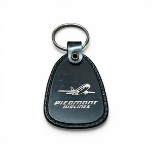 Piedmont Airlines Logo Vintage Black Key Chain Souvenir Key Ring Keychain