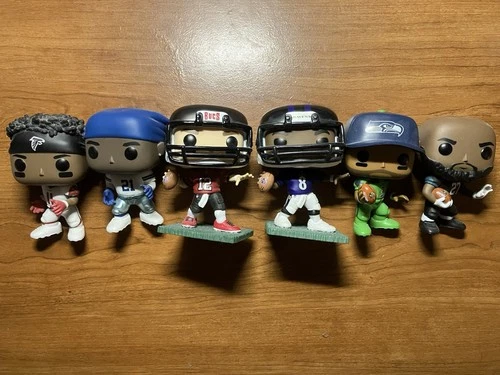 6x Loose NFL Funko Pop Lot 🔥 Brady Lamar Deion Julio Russell Fournette