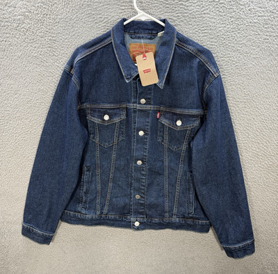 Levis Jacket Adult Large Blue Denim Type III Workwear Grunge Trucker Skater 90s