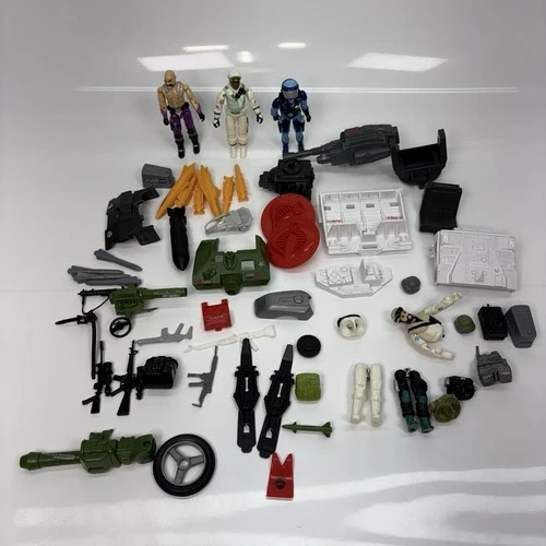 GI JOE  G.I. Joe vintage Lot Hasbro 1980’s Figures  Guns  Parts Accessories