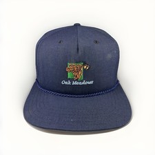 Vintage Oak Meadows Golf Hat 80s NEW ERA Snapback Golf Course/Club MADE IN USA