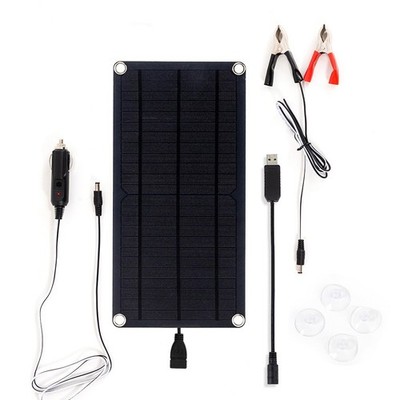 Solarmodule 12V 50W Tragbares Solarpanel Autobatterie Erhaltungs Ladegerät
