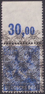 #ad #ad Bizone Net Pressure Mi.No. 48 II P OR Dgz DD Double Print ** * 1948 $177.15