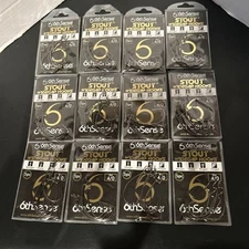 Lot of 12 - 6th Sense HKST-40 Stout Widegap Hooks 4/0 - 5 Pk
