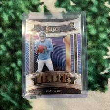 Panini 2025 Select Numbers Rookie Insert #24 Cam Ward Titans NFL