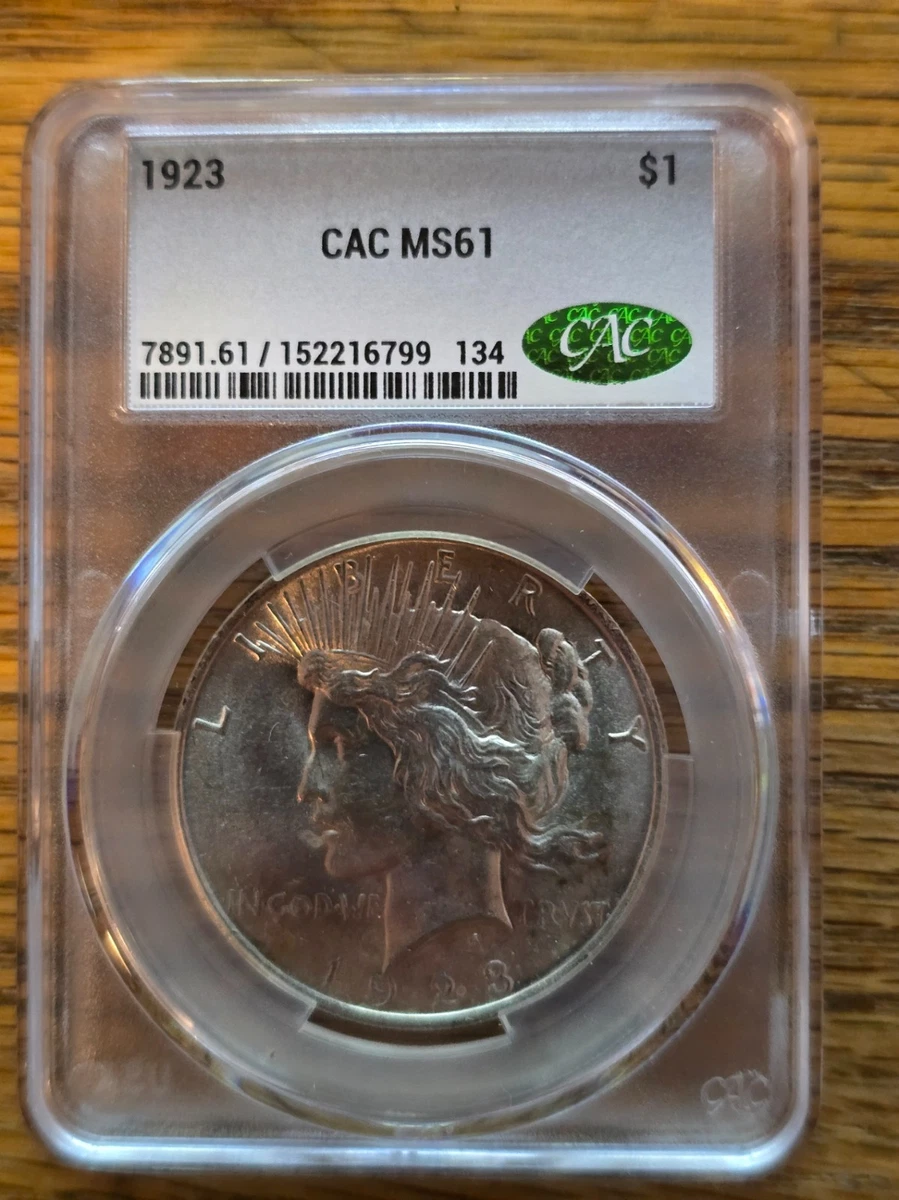 MS 61 Graded 1923 Year Peace Dollars (1921-1935) for sale | eBay