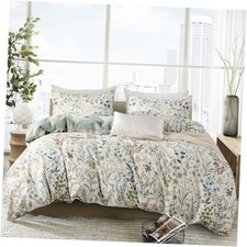King Duvet Cover Cotton Floral 100 Soft Cotton 3 King 90"x104" 03-floral