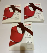 Lot 3 Books Gleim CPA Exam Review REG FAR BEC 2016 Paperback